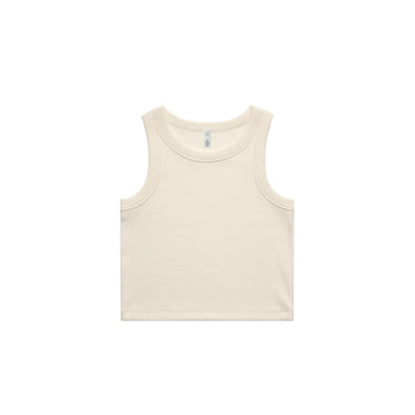 Womens Organic Rib Crop Tank