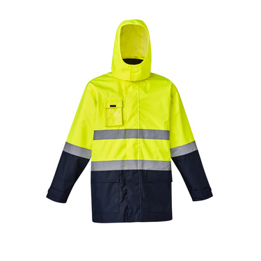 Mens Hi Vis Basic 4 In 1 Waterproof Jacket