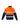 Mens Orange Flame Hi Vis 1/4 Zip Brushed Fleece Pullover - Hoop Taped