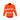 Mens Orange Flame Hi Vis Open Front Shirt - Hoop Taped