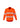 Mens Orange Flame Hi Vis Open Front Shirt - Hoop Taped